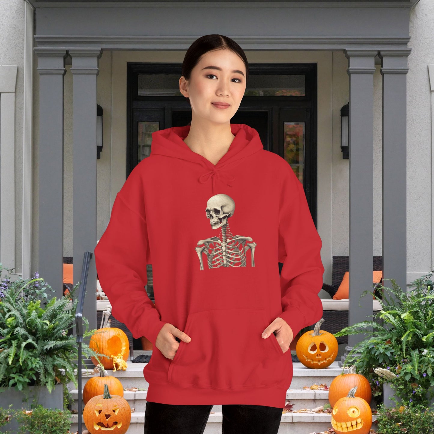 Skeleton Person Heavy Blend™ Hooded Sweatshirt