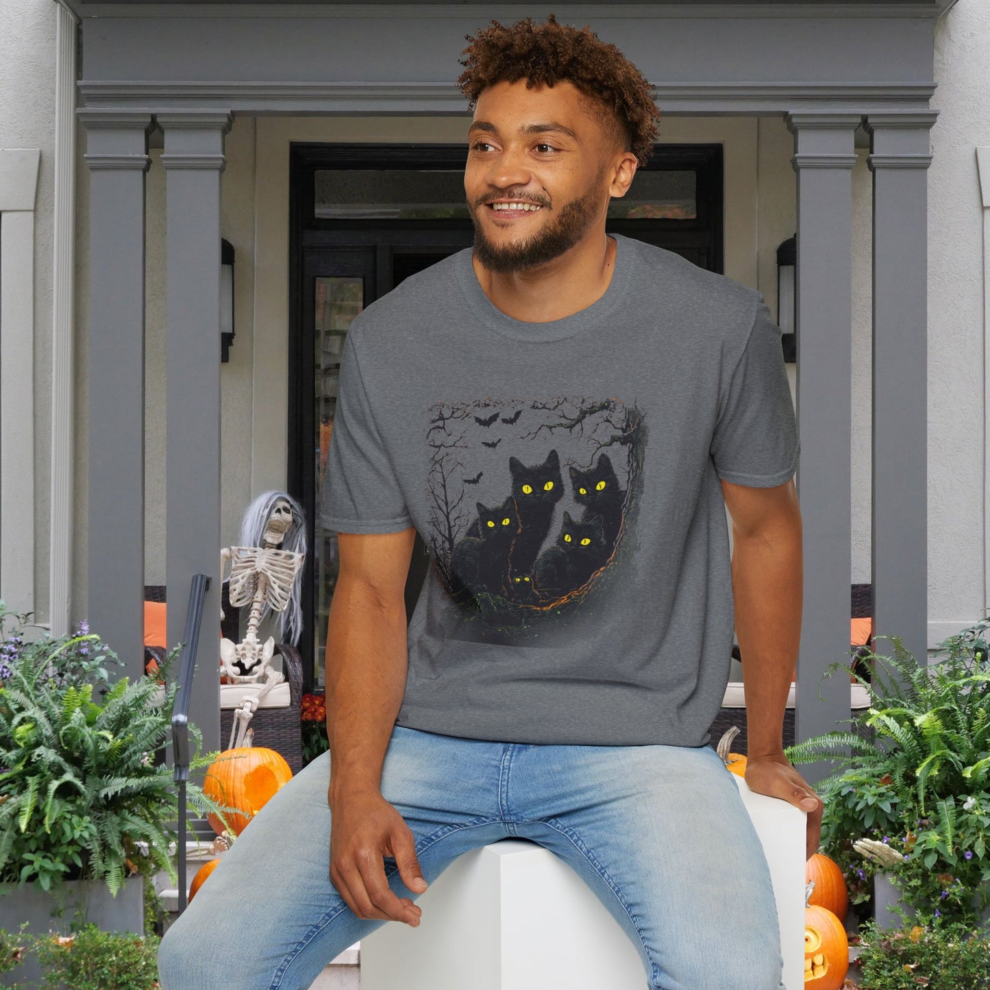 Black Cats Adult T-shirt