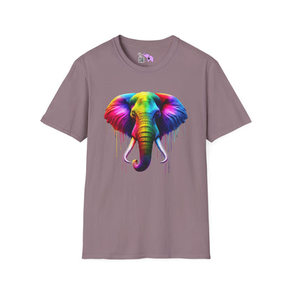 Colorful Elephant Adult T-shirt