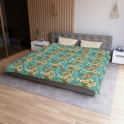 Petals & Wings Microfiber Duvet Cover