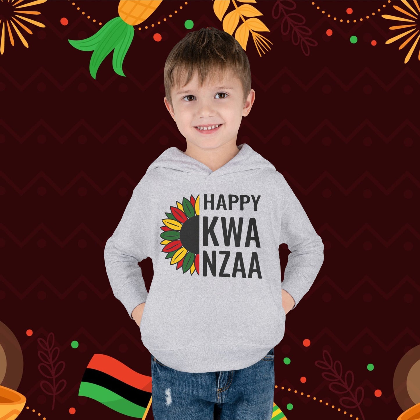 Happy Kwanzaa (Sunflower) Toddler Hoodie