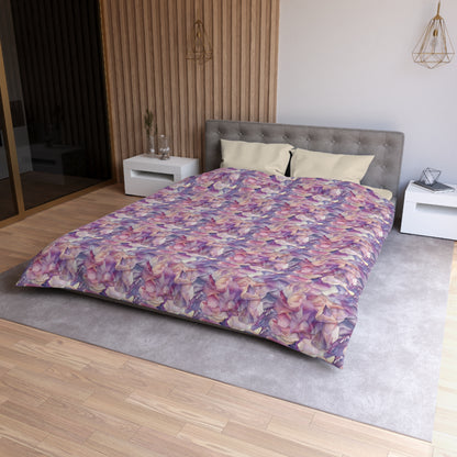 Ethereal Bloomscape Microfiber Duvet Cover