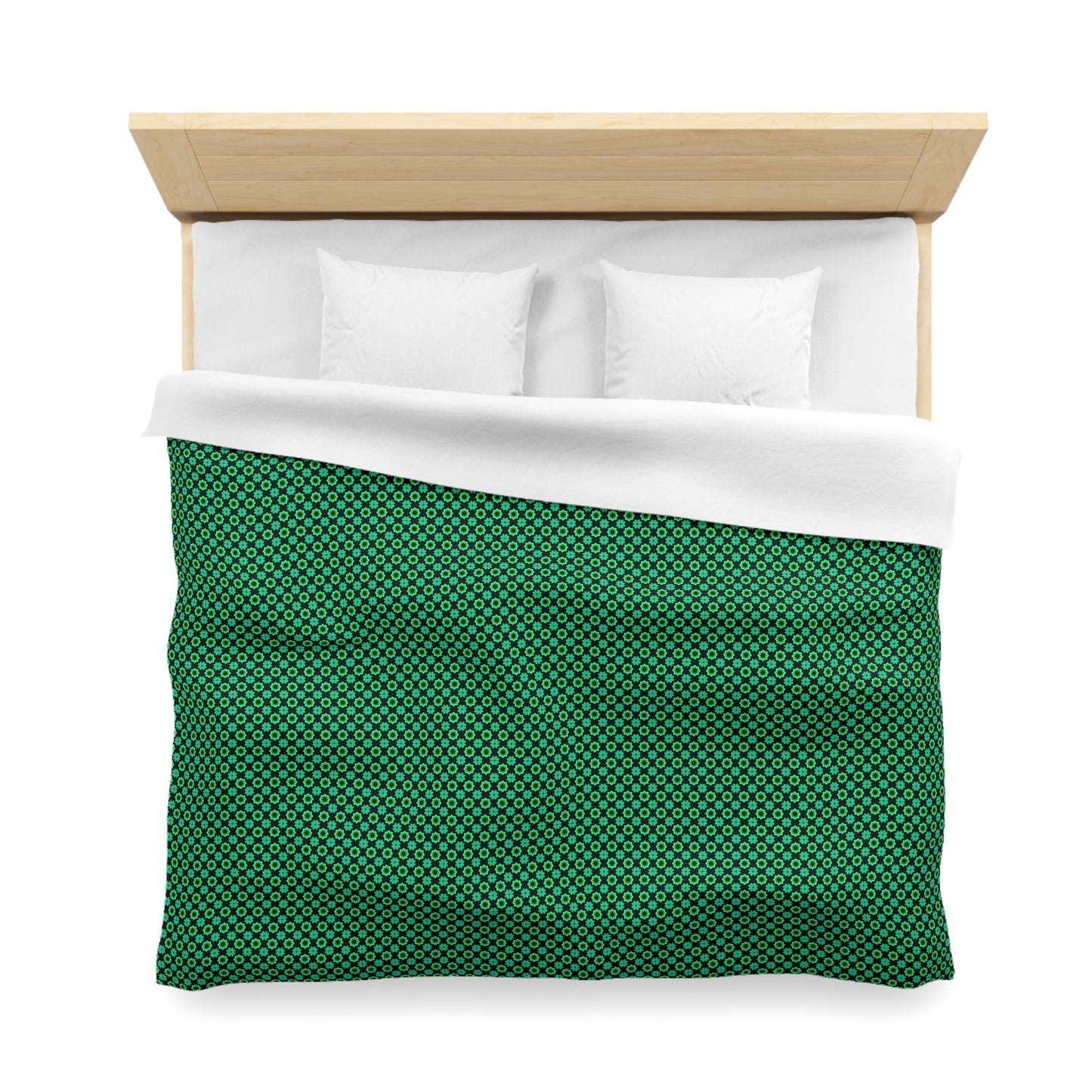 Clover Bloom Burst Microfiber Duvet Cover
