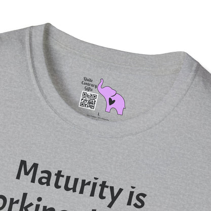 Maturity is... Adult T-shirt