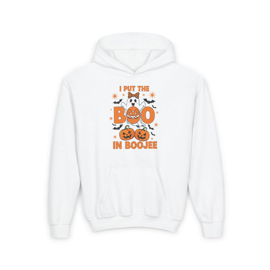 I Put the Boo in Boojee Youth Heavy Blend Hoodie