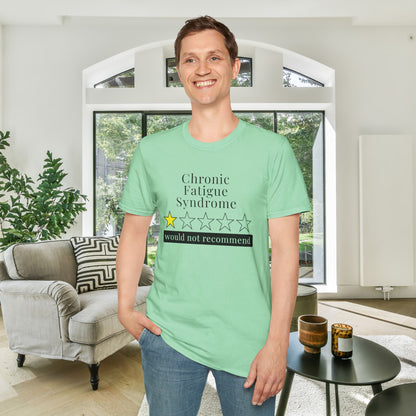 Chronic Fatigue Syndrome 1 Star Would Not Recommend Adult T-shirt