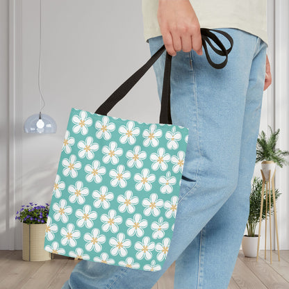 Tealberry Blooms Canvas Tote Bag