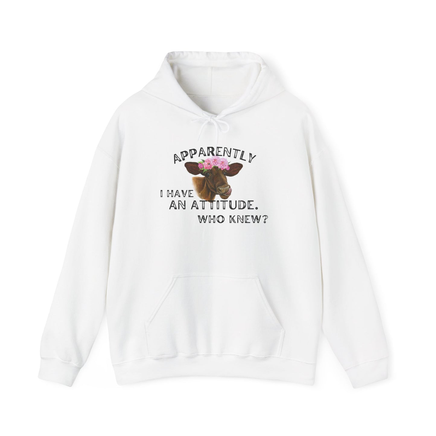Apparently I Have An Attitude; Who Knew? Heavy Blend™ Hooded Sweatshirt