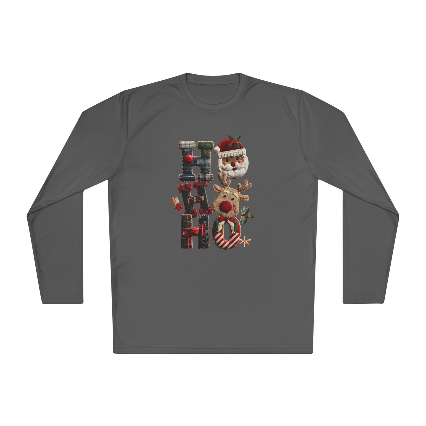 Ho Ho Ho Adult Long Sleeve Tee