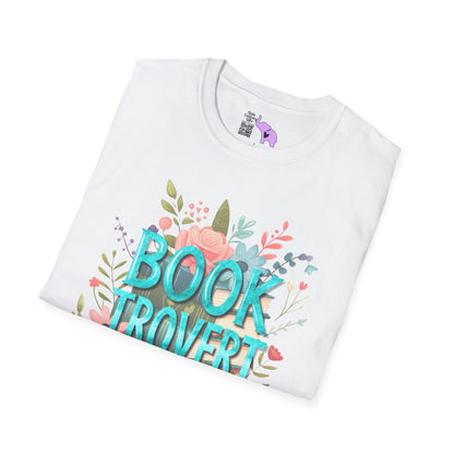 Booktrovert (Floral) Adult T-shirt