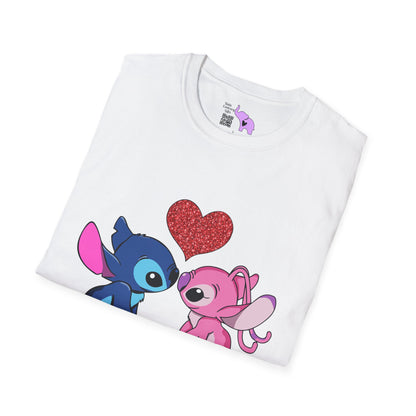 Stitch in Love 2 Adult T-shirt