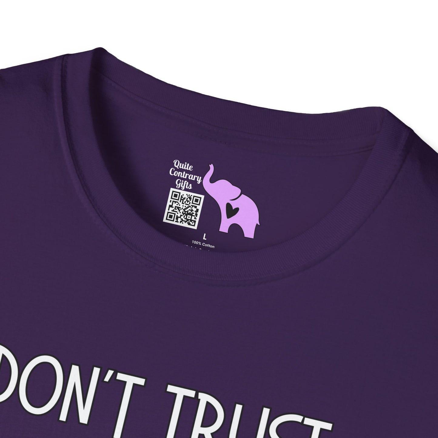 I Don't Trust Words, I Trust Actions w/Sloth Adult T-shirt