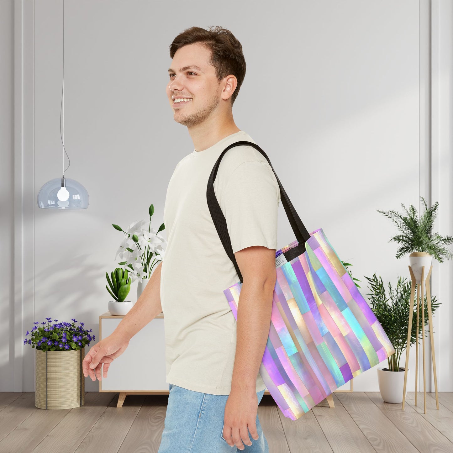 Enchanted Mosaic Canvas Tote Bag