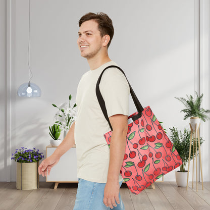 Cherry Bombshell Canvas Tote Bag
