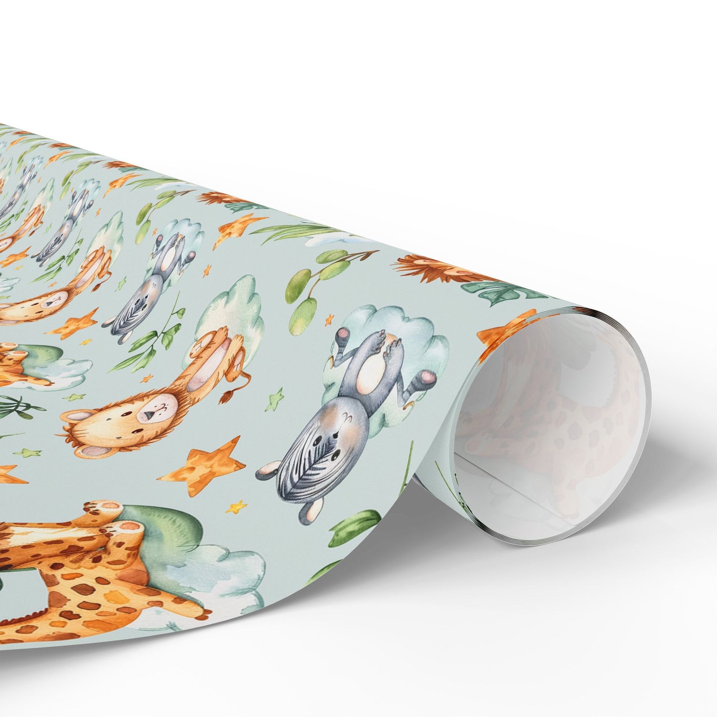 Cute Safari Animals Wrapping Paper