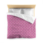 Blush Flutter Microfiber Duvet Cover