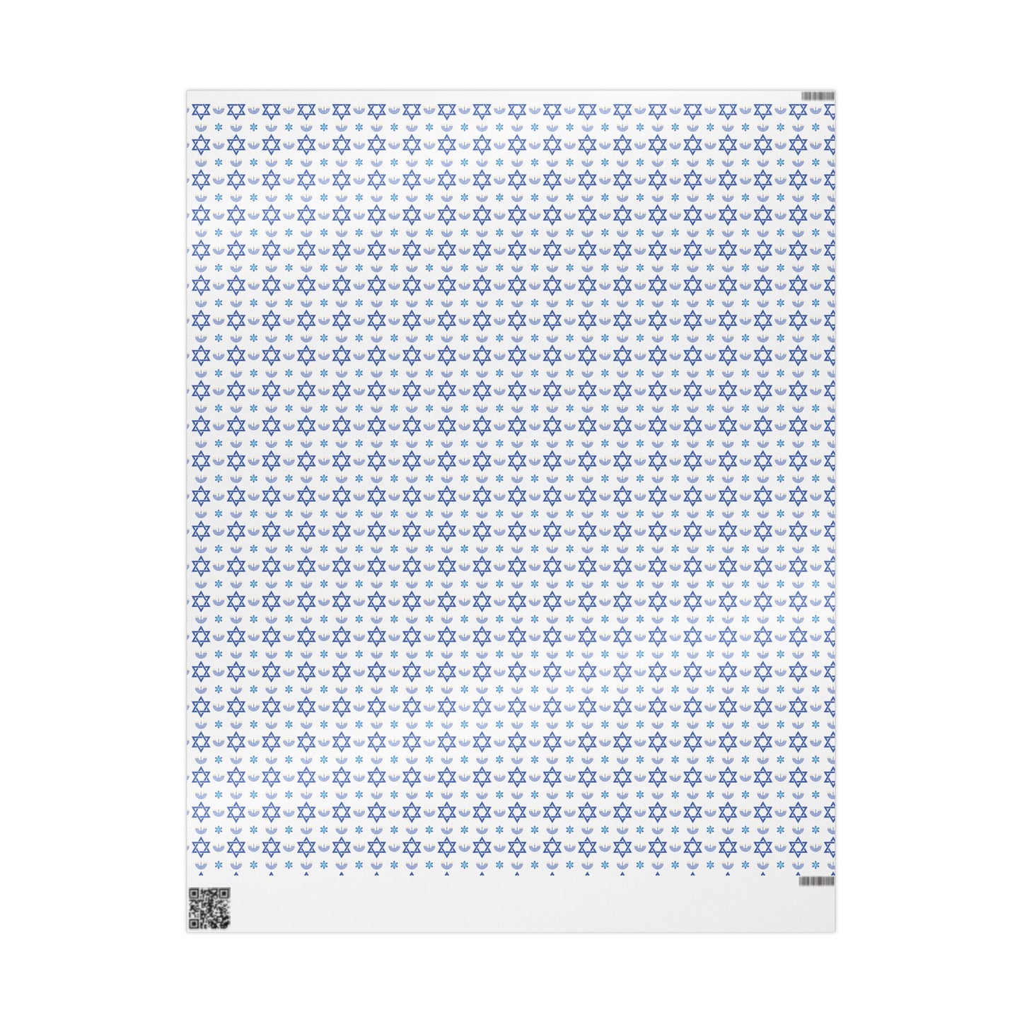 Menorah/Star of David 2 Hanukkah Wrapping Paper