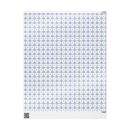 Menorah/Star of David 2 Hanukkah Wrapping Paper