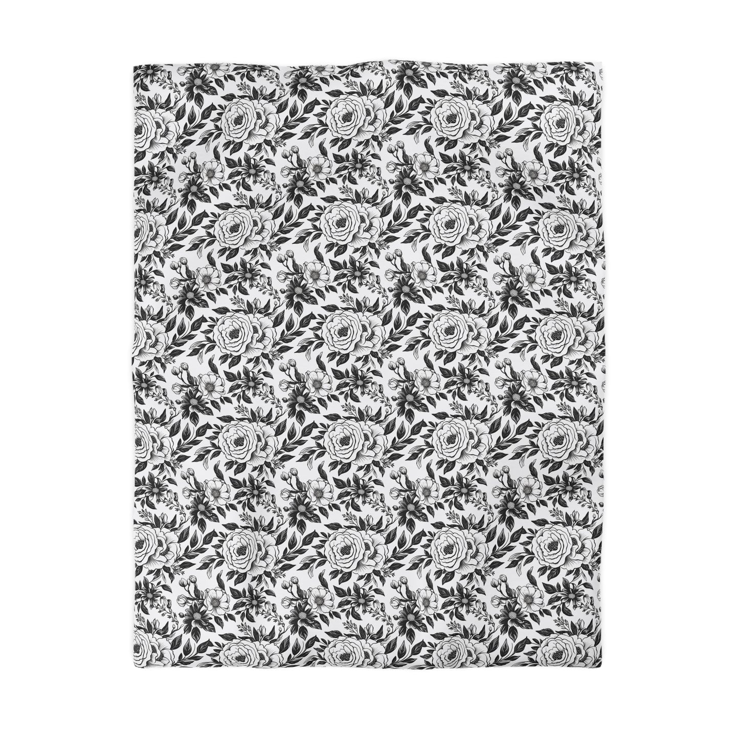 Whispering Blooms Microfiber Duvet Cover