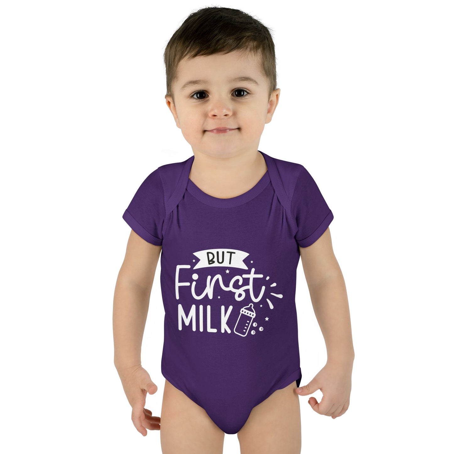 But First Milk Infant Baby Rib Bodysuit