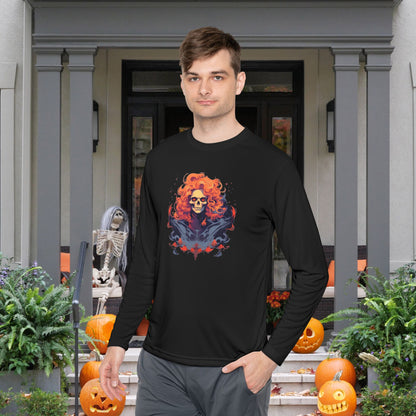 Creepy Ghost 8 Adult Long Sleeve Tee