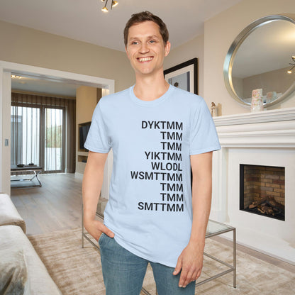 Do You Know The Muffin Man Abbreviation Adult T-shirt