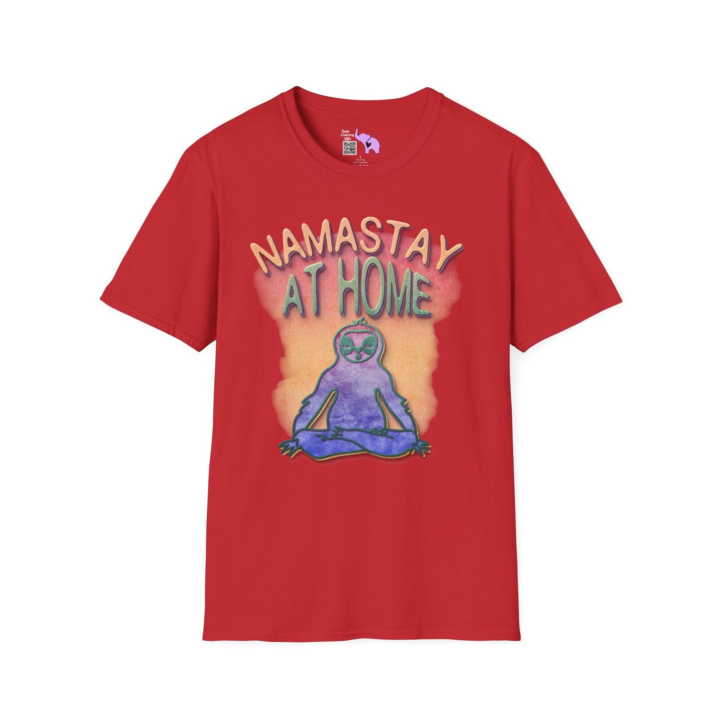 Namastay At Home Adult T-shirt