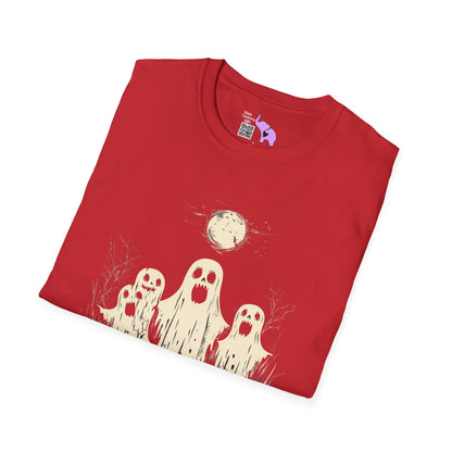 Creepy Ghost Trio Adult T-shirt