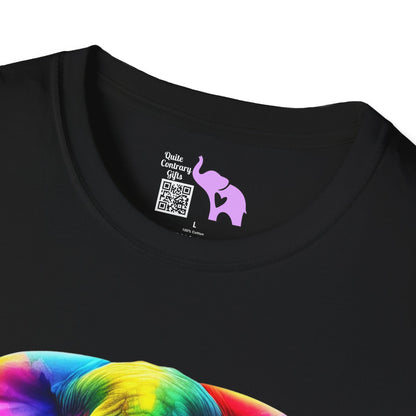 Colorful Elephant Adult T-shirt