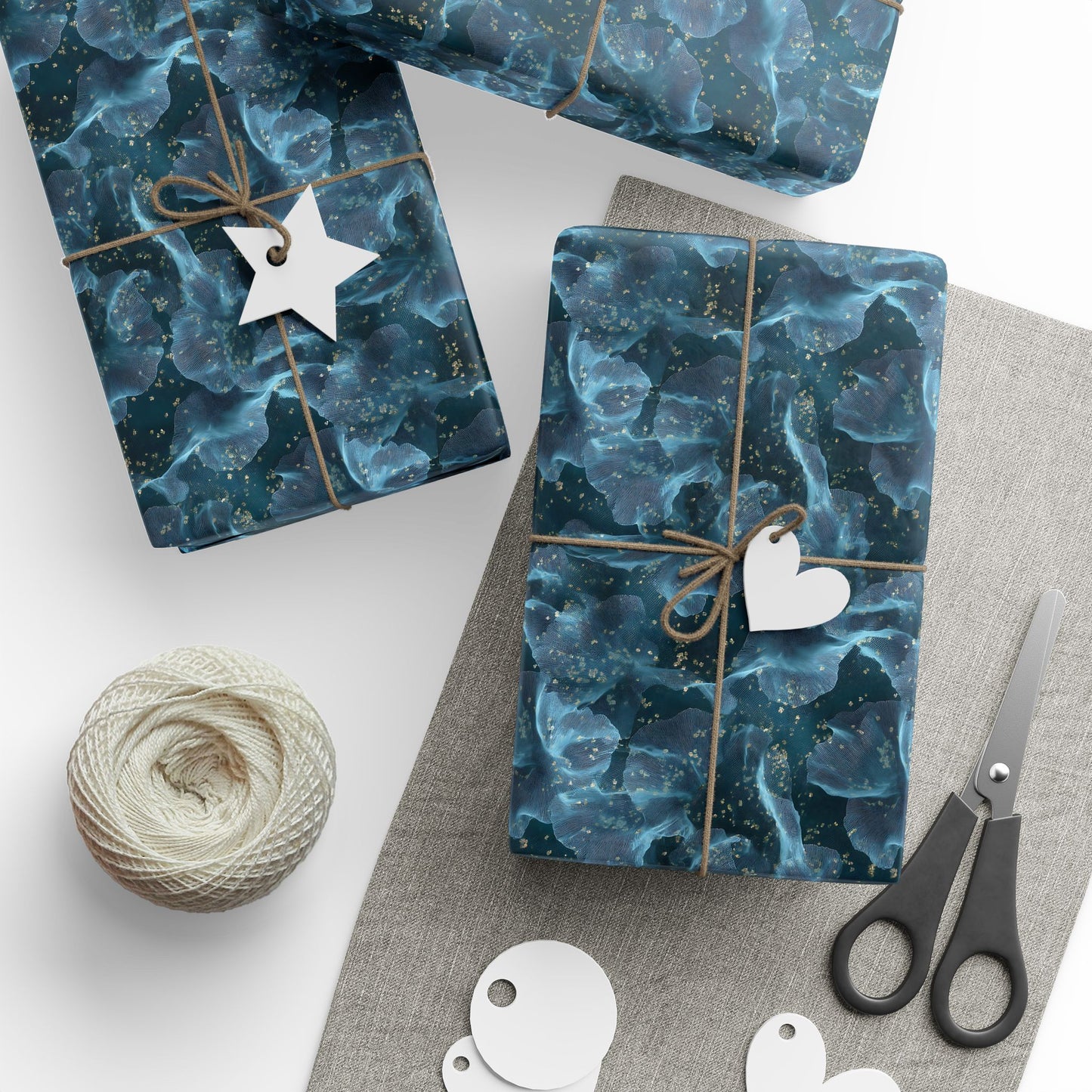 Midnight Sheer & Lace Wrapping Paper