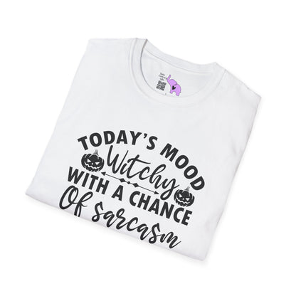 Today's Mood Witchy With A Chance of Sarcasm Adult T-shirt
