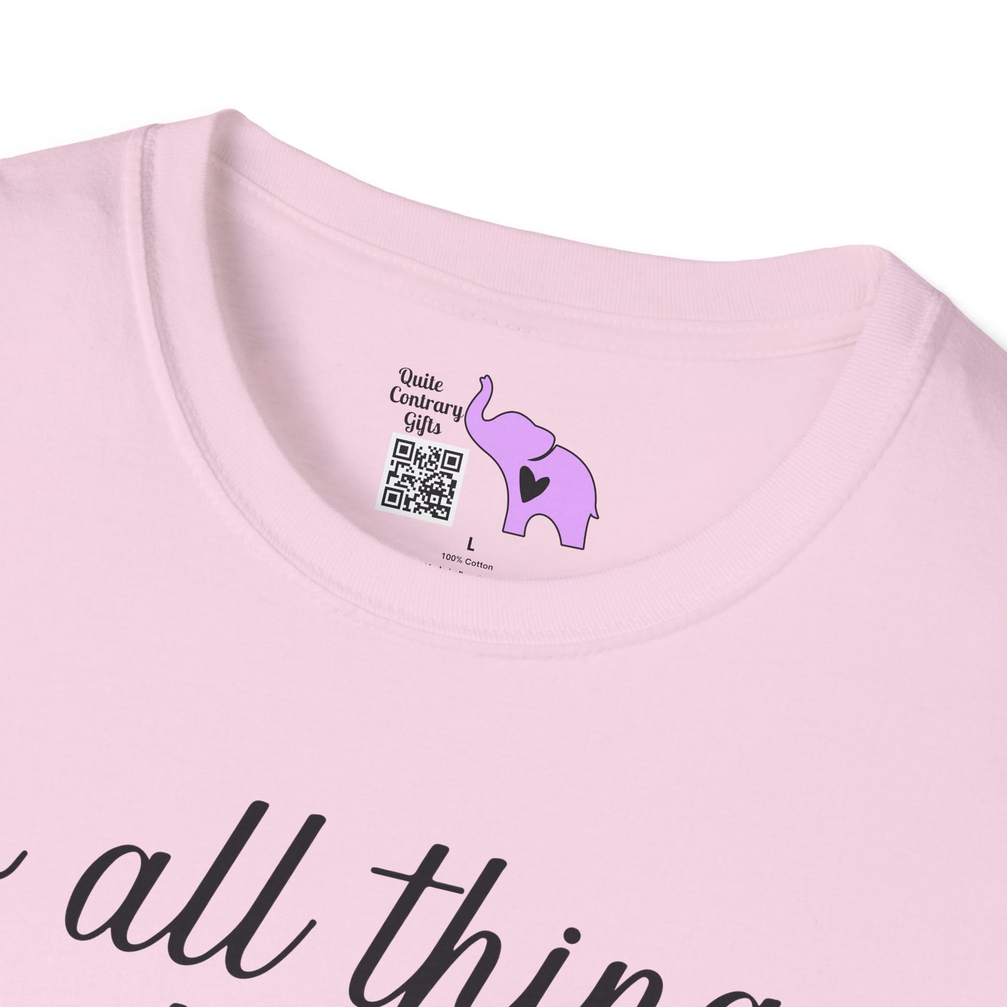 Do All Things With Love Adult Unisex Tshirt