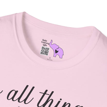 Do All Things With Love Adult Unisex Tshirt