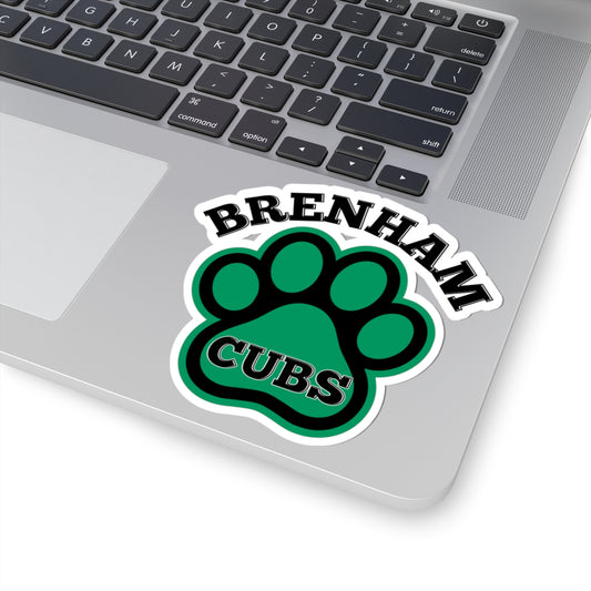 Brenham Paw Pride, Black Kiss-Cut Decal