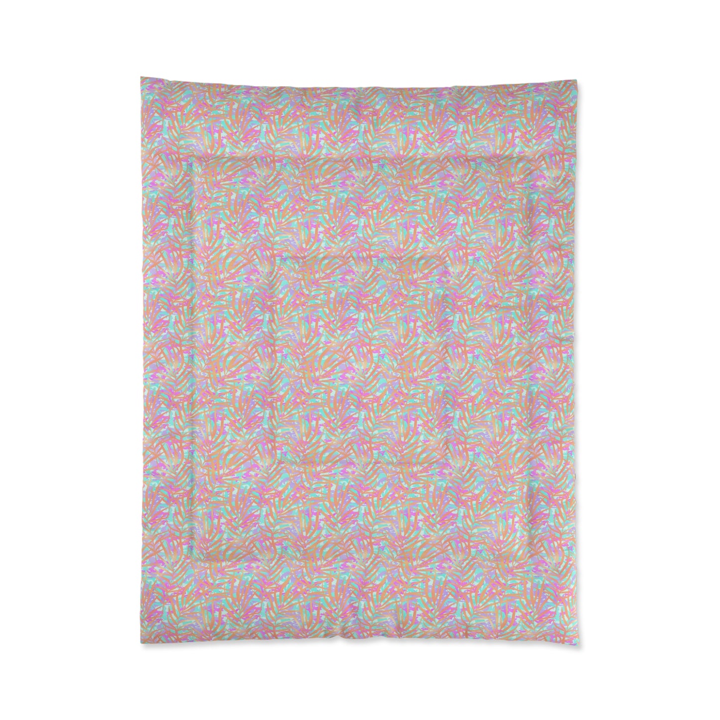 Tropical Sunset Palms Comforter