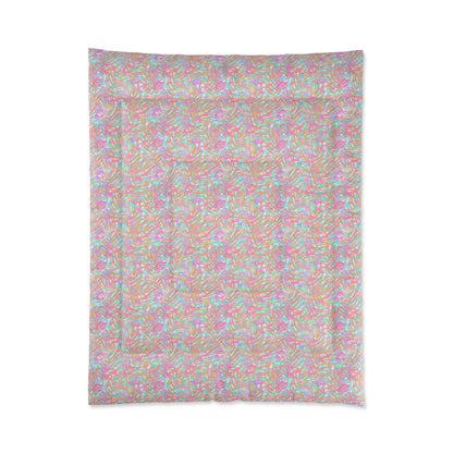 Tropical Sunset Palms Comforter