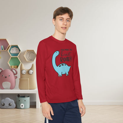 You Make My Heart Roar!! Youth Long Sleeve Tee
