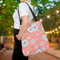 Jasmine Blush Garden Canvas Tote Bag