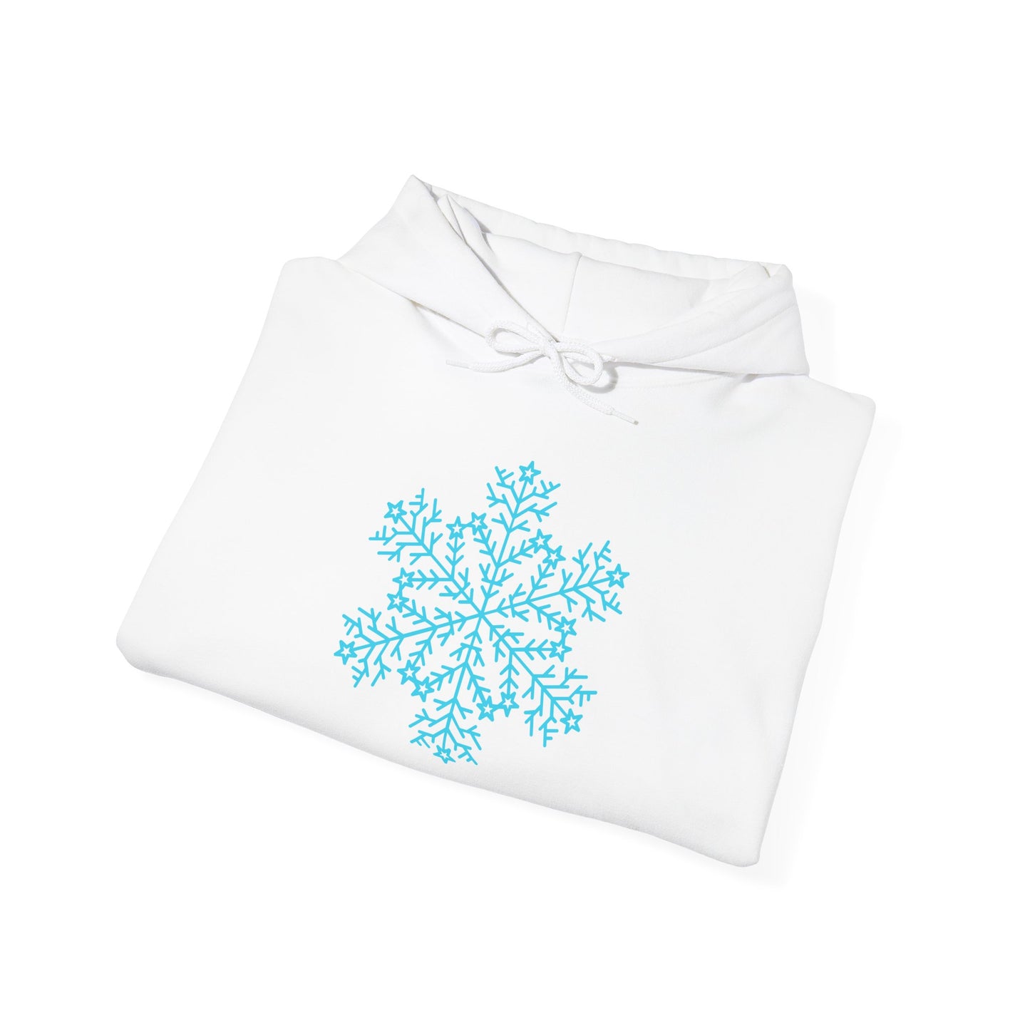 Large Snowflake Adult Heavy Blend™ Hooded Sweatshirt
