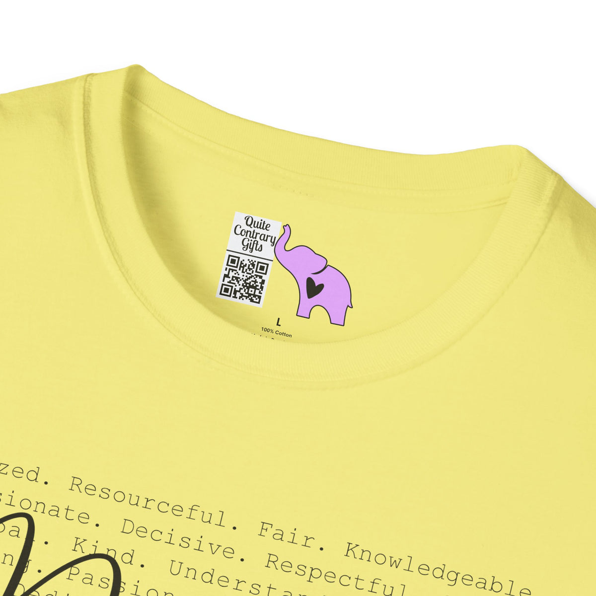 Principal (Descriptive Words) Adult T-shirt