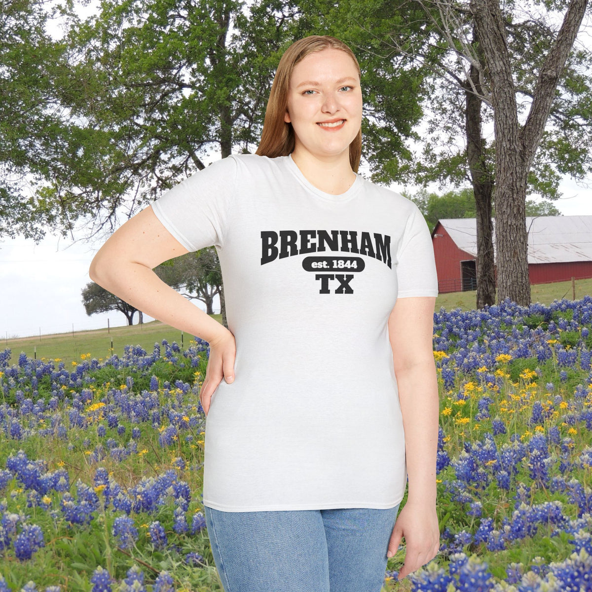 Brenham Tx Est. 1844 Adult T-shirt