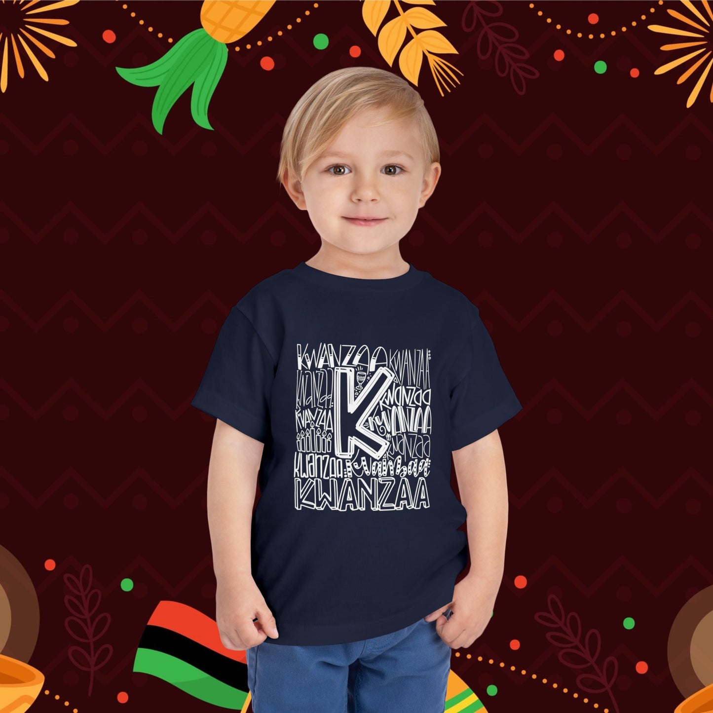 Kwanzaa Wordcloud Toddler Tee