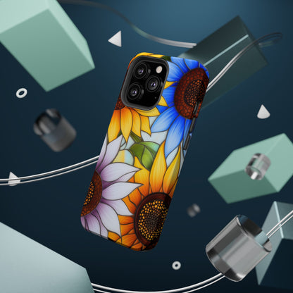 Colorful Sunflowers MagSafe® Compatible Tough Case for iPhone