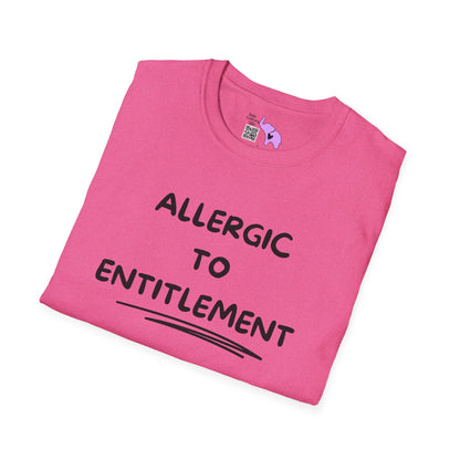 Allergic To Entitlement Adult T-shirt