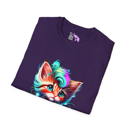 Cute Colorful Kitten 2 Adult T-shirt