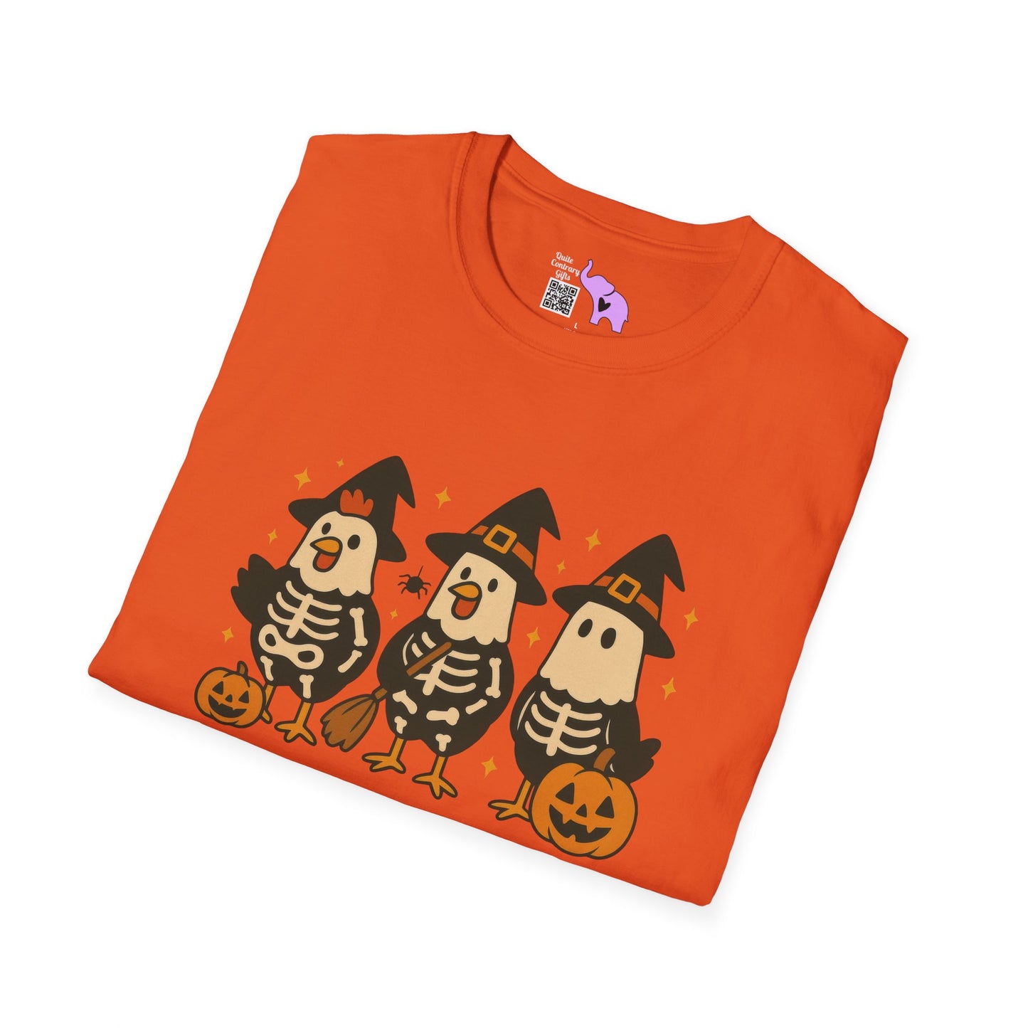 Chick or Treat (Skeleton Chicks) Adult T-shirt