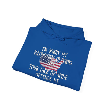 I'm Sorry My Patriotism Offends You... Heavy Blend™ Hooded Sweatshirt