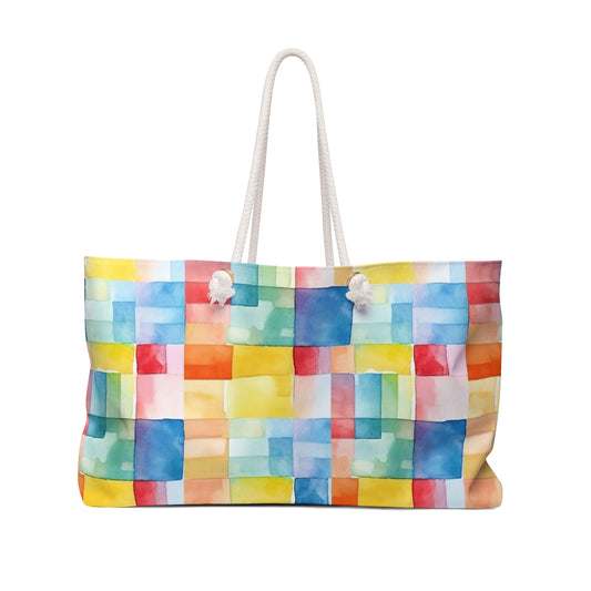Mosaic Meadows Weekender Bag