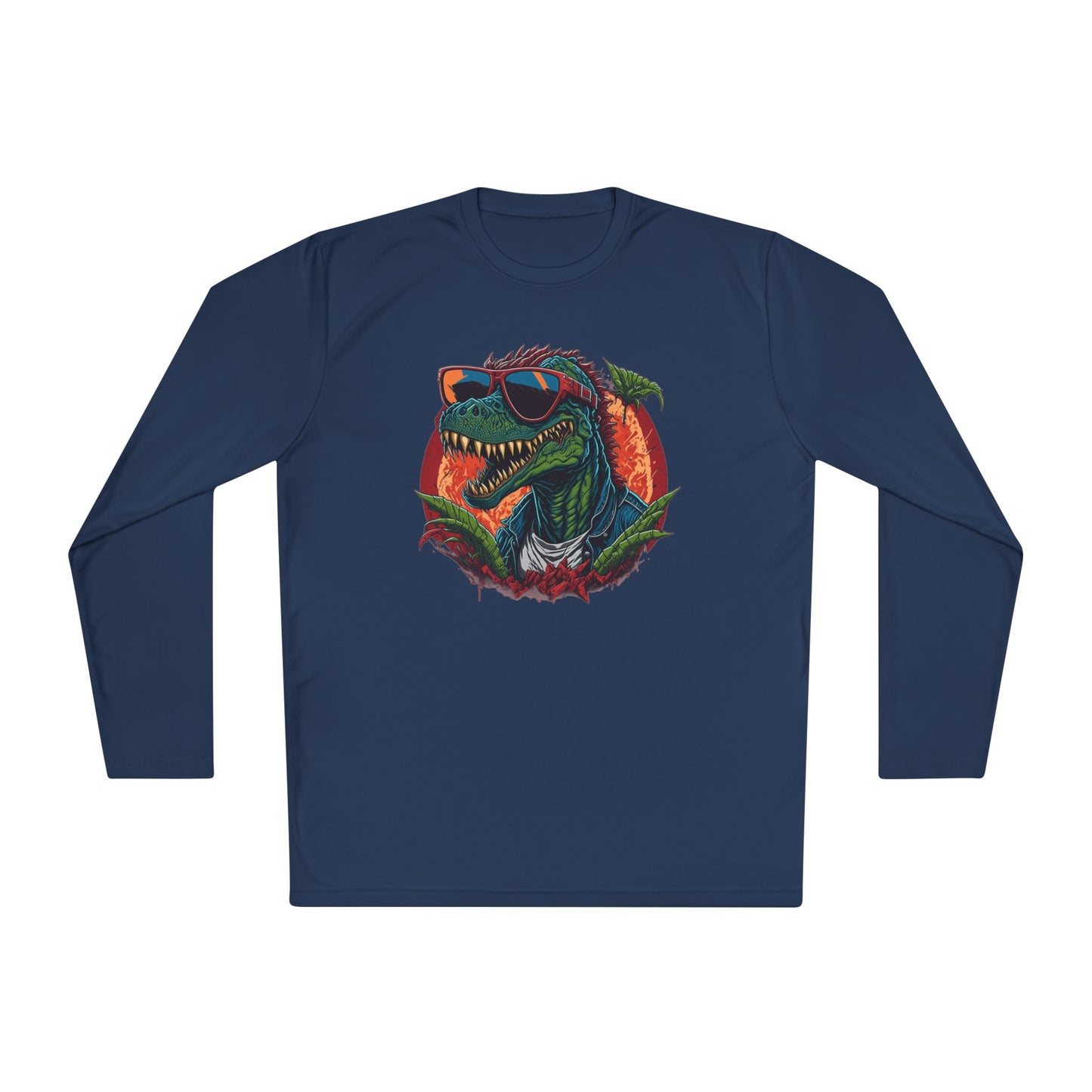 Cool Dinosaur Adult Long Sleeve Tee