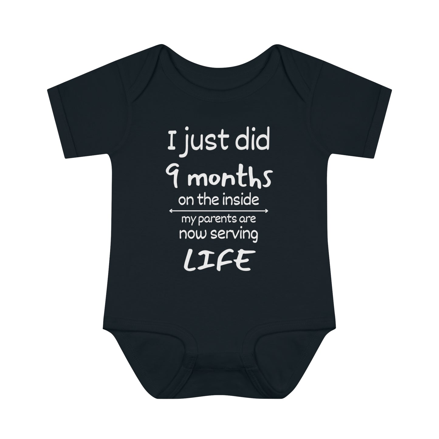 I Just Did 9 Months on the inside Infant Baby Rib Bodysuit